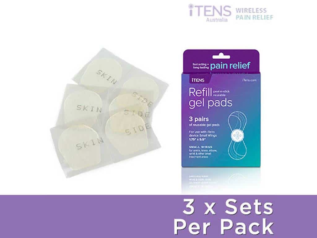 Three sets of iTENS refill gel pads