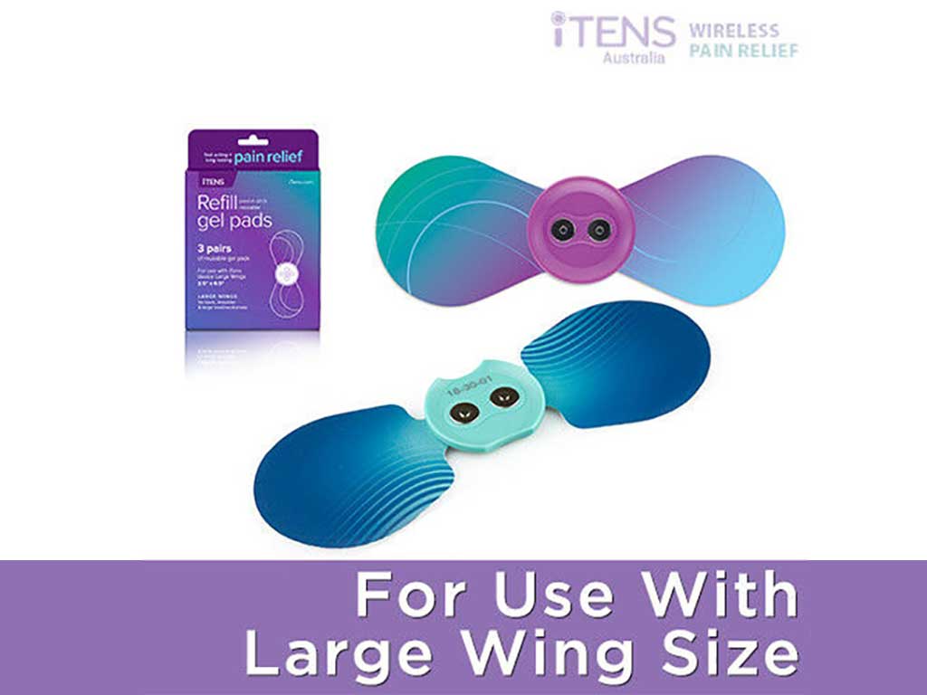 A pair of iTENS wireless large wings for large areas